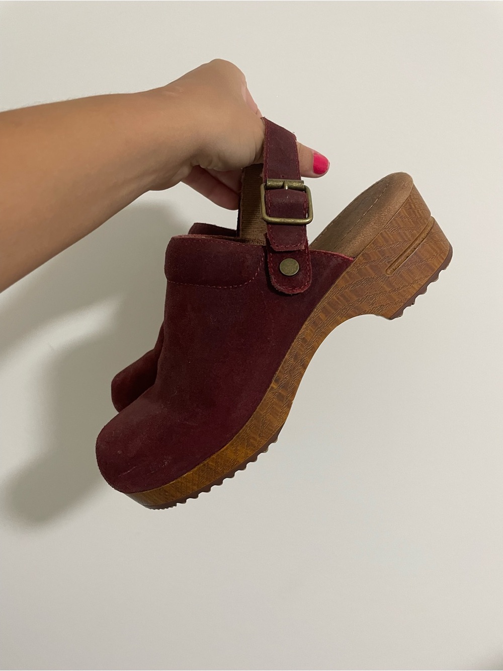 Faux Suede Clogs